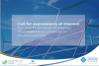 Call for expressions of interest for the financing of energy management projects in municipalities