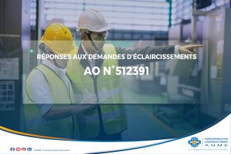 RÉPONSES AUX DEMANDES D’ECLAIRCISSEMENTS : DOSSIER DE L’AOI N° 512391– KFW « Etudes et suivi de la mise en œuvre des actions d'efficacité énergétique sur les installations techniques au profit de 65 établissements publics»