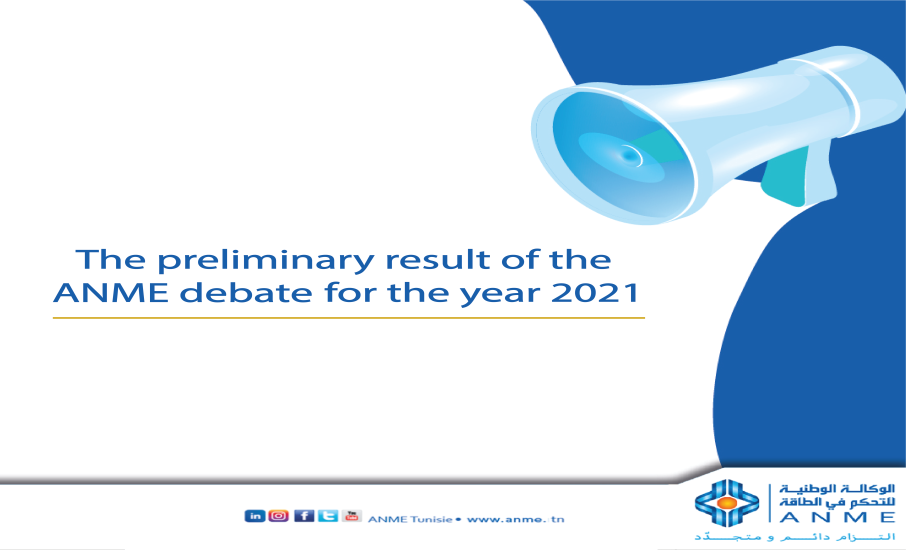 The preliminary result of the ANME debate for the year 2021