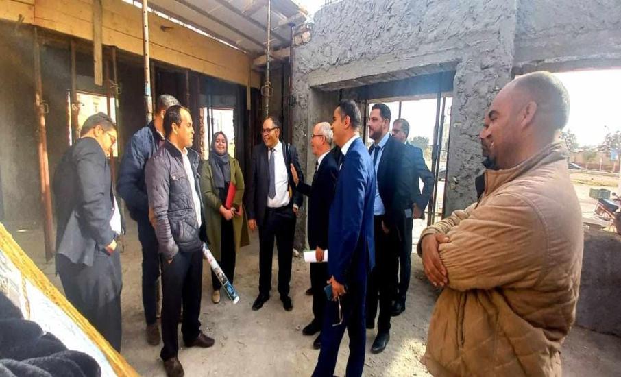 زيارة ميدانية الى بلدية مدنين للإطلاع على تقدم انجاز مشروع تشييد الدائرة البلدية عدد4 لبلدية مدنين