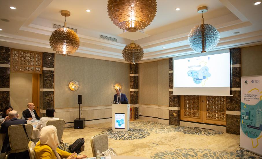 Présentation des résultats de l’étude "Élaboration des scénarios prospectifs pour une Stratégie Nationale Bas Carbone dans le secteur de l'énergie en Tunisie" réalisée en collaboration avec le PNUD