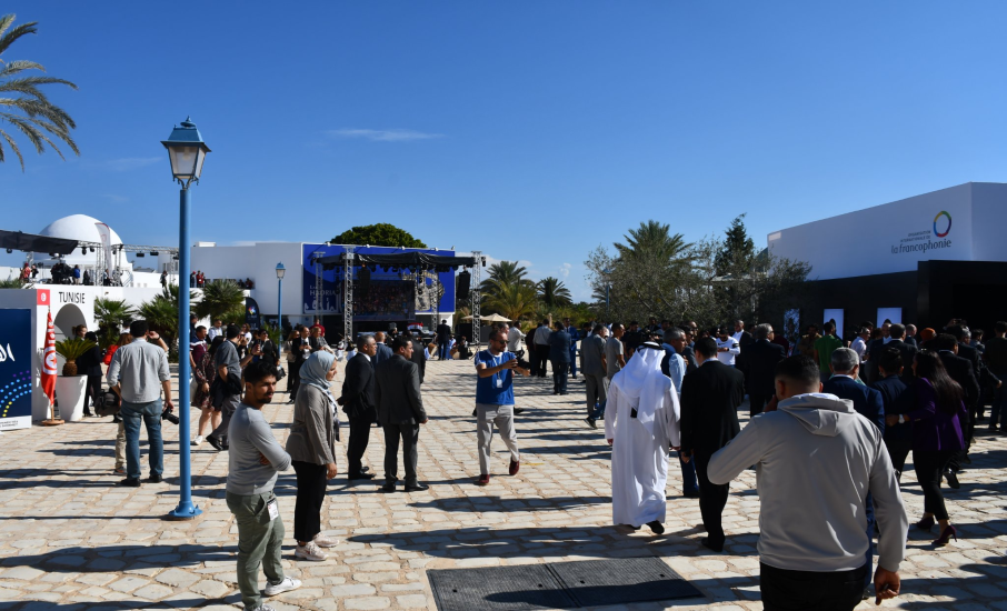 Participation de l'ANME au village de la francophonie en présentant au pavillon Tunisien la carte interactive des énergies renouvelables.